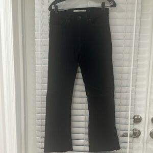 Hudson Barbara Black Bootcut Cropped Jean